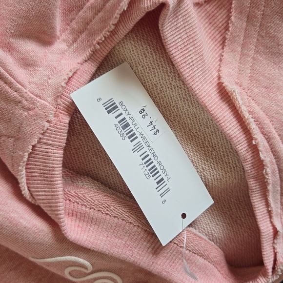 NWT Simply Southern Weekend Boxy Pullover Sweatshirt Rosy Pink - Picture 6 of 6